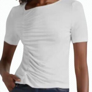 Walter Baker Lolah white soft Ruched Top small 4-6